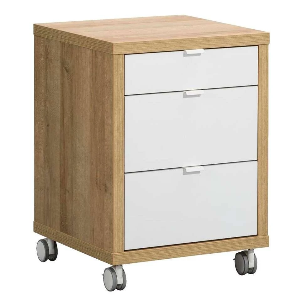 Ladeblok Schema - Eikenkleur - 61,5x45x45 Cm 4 Ladeblok Schema - Eikenkleur - 61,5x45x45 Cm - Afbeelding 2