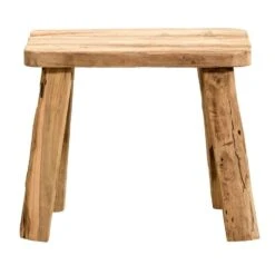 Kruk Quincy - Teak - 36x40x30 Cm