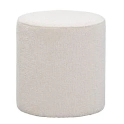 Hocker Wenen - Crème - 40xØ37 Cm