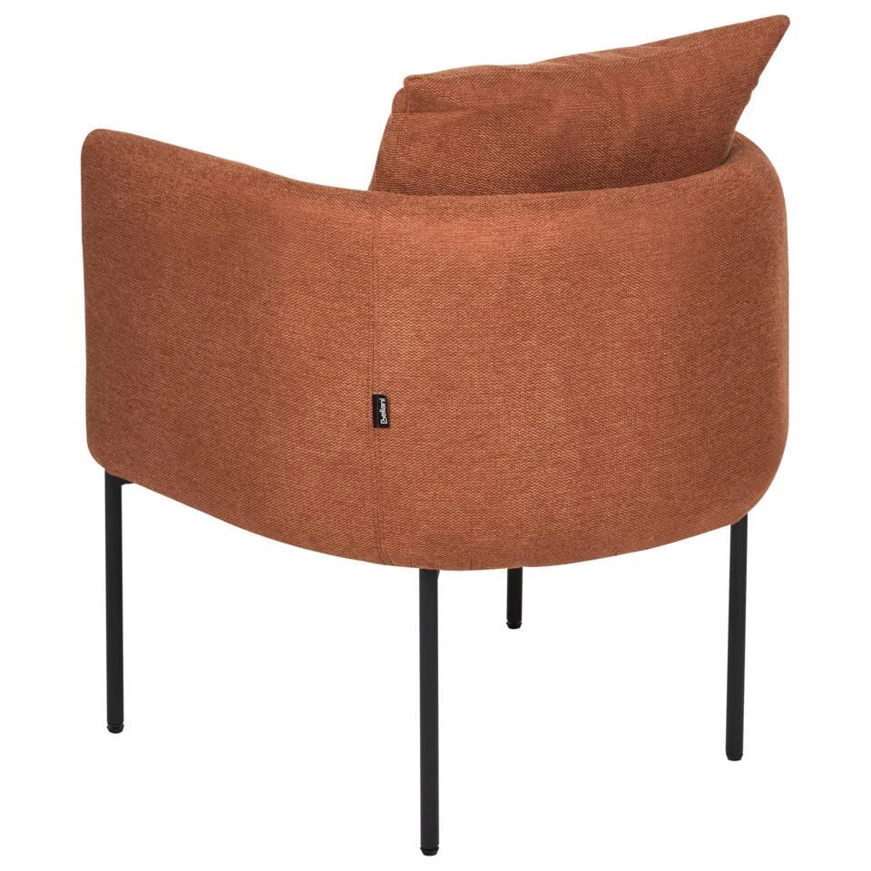 MALMOS - Fauteuil - Goudbruin - Kunstlinnen 9 MALMOS - Fauteuil - Goudbruin - Kunstlinnen - Afbeelding 7