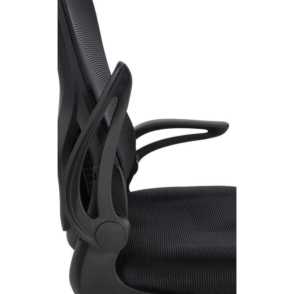 CLP Bureaustoel Hudson Stof - Zwart 5 CLP Bureaustoel Hudson Stof - Zwart - Afbeelding 3