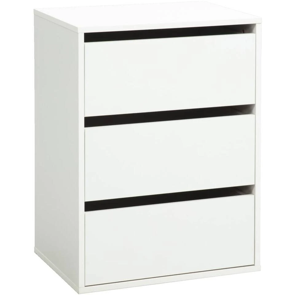 Ladeblok Bergamo - Wit - 70,2x51x39,9 Cm 4 Ladeblok Bergamo - Wit - 70,2x51x39,9 Cm - Afbeelding 2