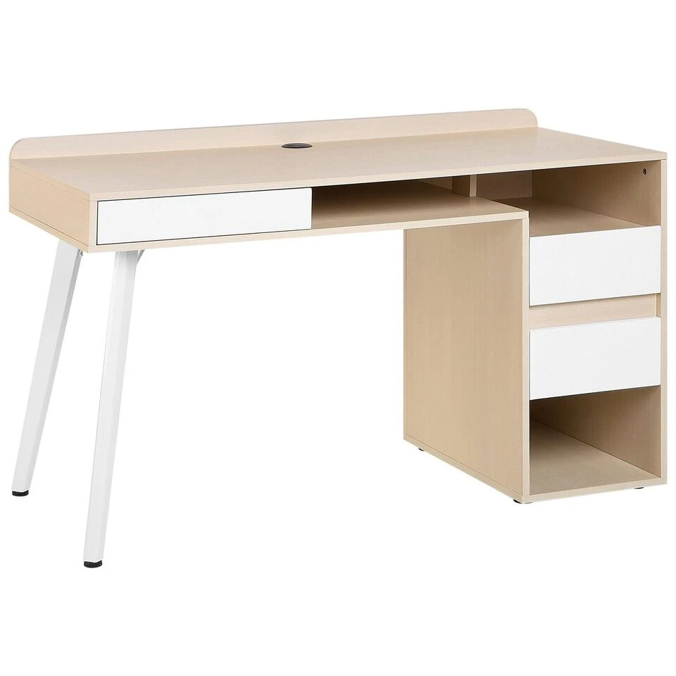 Beliani Bureau CARACAS - Wit Mdf 3 Beliani Bureau CARACAS - Wit Mdf