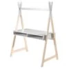 Vipack Kinderbureau Tipi - Wit/hout - 116x75 Cm -Meubelpromotie 12509040