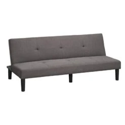 Slaapbank Cairns - Antraciet - 74,5x188x88 Cm 8 Slaapbank Cairns - Antraciet - 74,5x188x88 Cm -Meubelpromotie 12600360 0300