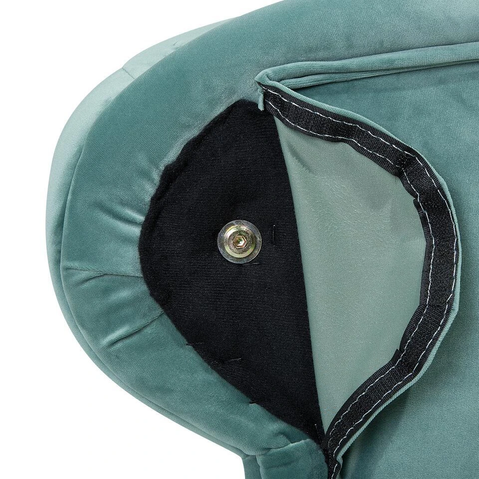 NIMES - Chaise Longue - Mintgroen - Rechterzijde - Fluweel 13 NIMES - Chaise Longue - Mintgroen - Rechterzijde - Fluweel - Afbeelding 11