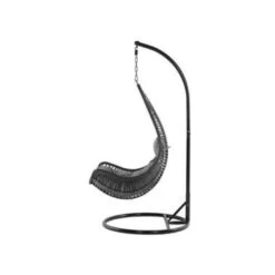 Beliani Hangstoel ATRI - Zwart Pe Rotan -Meubelpromotie 1293314011 0103