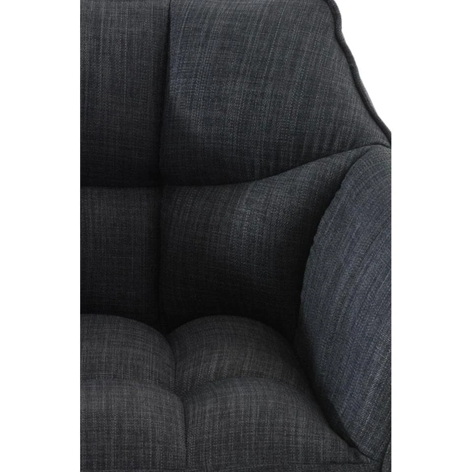 CLP Barkruk Damaso Zwart Frame - Stof - Donkergrijs 9 CLP Barkruk Damaso Zwart Frame - Stof - Donkergrijs - Afbeelding 7