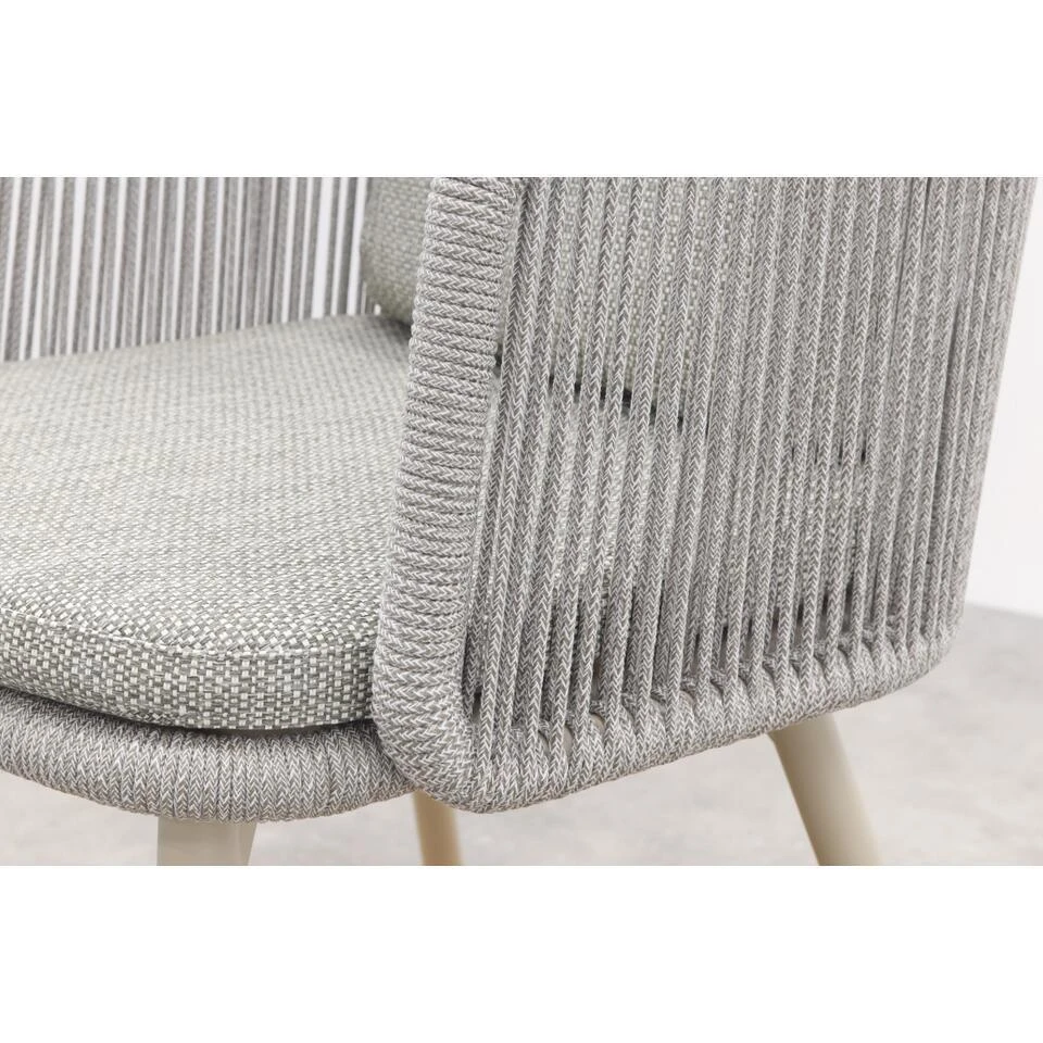 VDG Ohio Dining Chair Aluminium/rope - Mokka 10 VDG Ohio Dining Chair Aluminium/rope - Mokka - Afbeelding 8