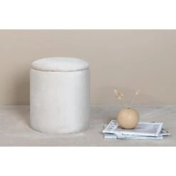 Svea - Zara Poef - Velvet - Beige -Meubelpromotie 138a99f60eac40f98f71944936d4cea6