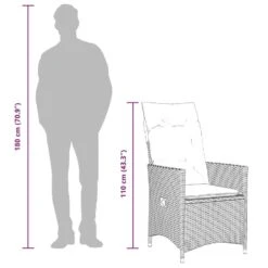 VidaXL - Tuinstoel - Zwart - Poly Rattan - 2 Stuks -Meubelpromotie 13950390c37648a4942b0093b65f7ef5