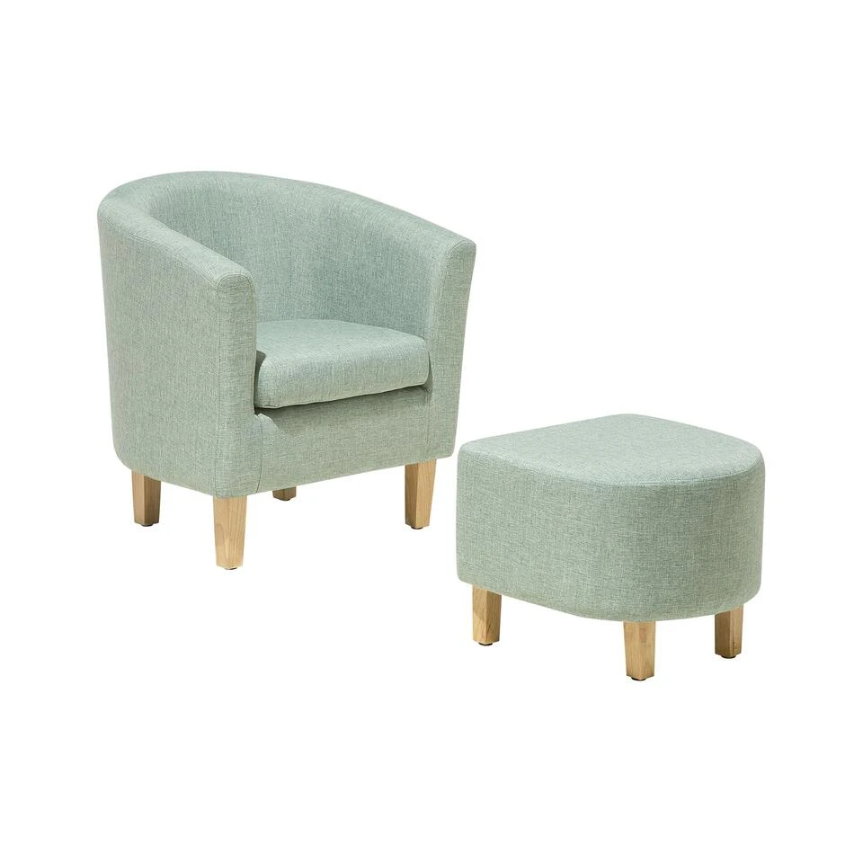 Beliani Cocktailstoel HOLDEN - Groen Polyester 3 Beliani Cocktailstoel HOLDEN - Groen Polyester