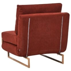 JERSLEV - 1-zits Slaapbank - Rood - Polyester -Meubelpromotie 150ec6419cf64f3eabbb4f83399e310c