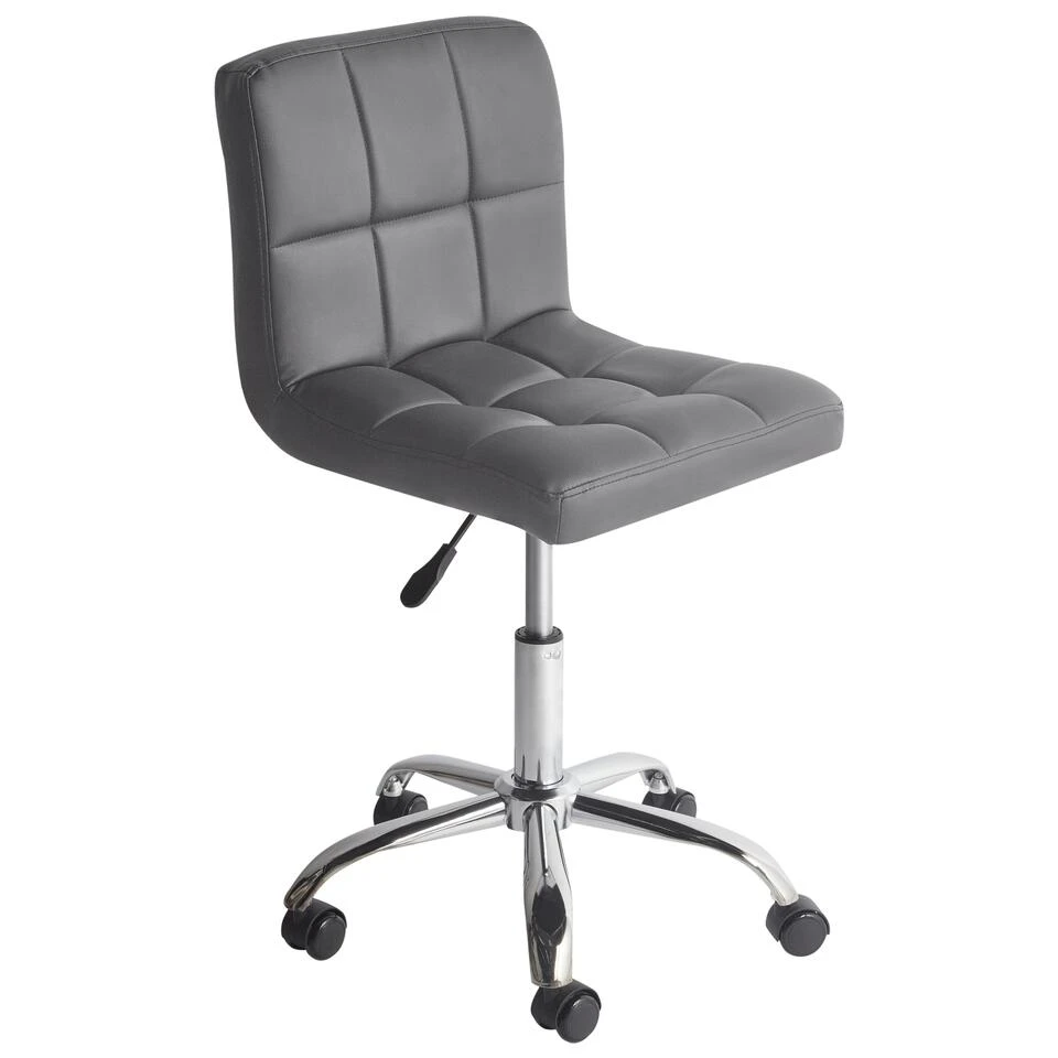 Beliani Bureaustoel MARION - Grijs Polyester 3 Beliani Bureaustoel MARION - Grijs Polyester