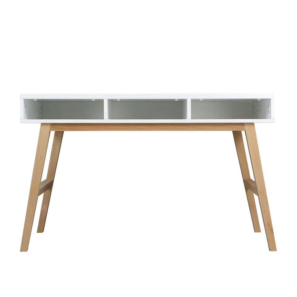 Bopita Lynn Bureau - Wit/Naturel (Exclusief 3 Laden) 3 Bopita Lynn Bureau - Wit/Naturel (Exclusief 3 Laden)