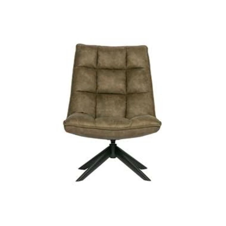 WOOOD Jouke Draaifauteuil - Kunstleer - Groen - 97x70x85 3 WOOOD Jouke Draaifauteuil - Kunstleer - Groen - 97x70x85