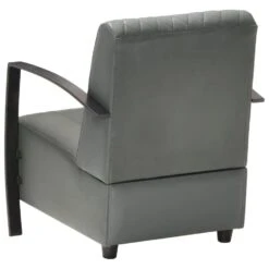 VidaXL Fauteuil Echt Leer Grijs -Meubelpromotie 1577891094 0103