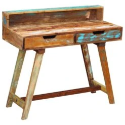 VidaXL Bureau Massief Gerecycled Hout
