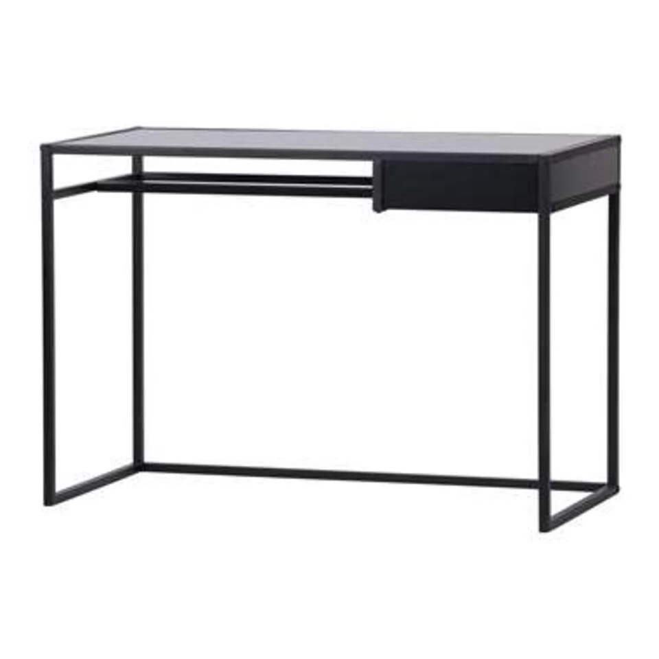 WOOOD Teun Bureau Met Lade - Metaal - Zwart - 110x76x50 5 WOOOD Teun Bureau Met Lade - Metaal - Zwart - 110x76x50 - Afbeelding 3