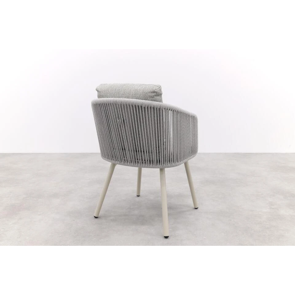 VDG Ohio Dining Chair Aluminium/rope - Mokka 5 VDG Ohio Dining Chair Aluminium/rope - Mokka - Afbeelding 3