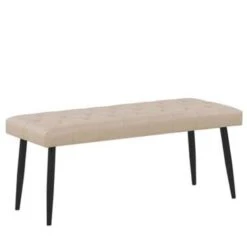 ESSONNE - Hocker - Beige - Kunstleer