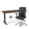 MRC COMFORT Set - Zit-sta Bureau + Stoel - 160x80 - Bruin Eiken 1 MRC COMFORT Set - Zit-sta Bureau + Stoel - 160x80 - Bruin Eiken -Meubelpromotie 1787363145
