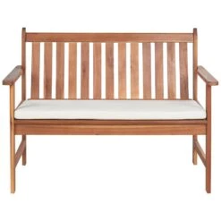 ALTIDONA - Loungeset - Lichthout/Wit - Acaciahout -Meubelpromotie 17a994324a0344e9b8839b7e0937b58e