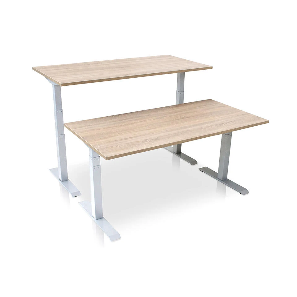 MRC PRO Elektrisch ARBO Zit-sta Bureau - 120x80 Cm - Midden Eiken 5 MRC PRO Elektrisch ARBO Zit-sta Bureau - 120x80 Cm - Midden Eiken - Afbeelding 3