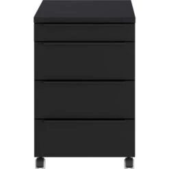 Germania Ladekast Met Witte Wielen Hermoso - 42 X 60 X 63 Cm - Antraciet -Meubelpromotie 1867b0b705b34de9856b0b50d11f89b2