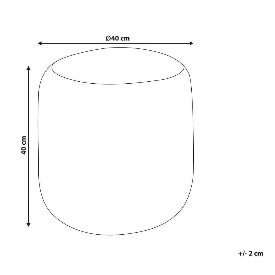 RESAFA - Poef - Beige - 40 X 40 X 40 Cm - Jute 6 RESAFA - Poef - Beige - 40 X 40 X 40 Cm - Jute - Afbeelding 4