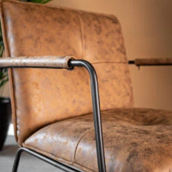 Industriële Fauteuil Hailey Cognac Ecoleder - Leder - Bruin 14 Industriële Fauteuil Hailey Cognac Ecoleder - Leder - Bruin -Meubelpromotie 18b47fb794614cb2990b5ffa89f60133