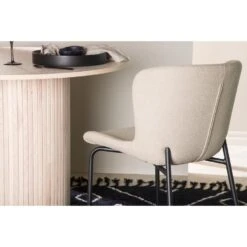 Svea - Miko Eetkamerstoel - Boucle - Beige -Meubelpromotie 1934bea9fe034f9eb320367125354f78