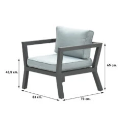 Garden Impressions San Luis Loungestoel - Mint Grijs 7 Garden Impressions San Luis Loungestoel - Mint Grijs -Meubelpromotie 1945392173 0101
