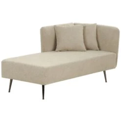 RIOM - Chaise Longue - Beige - Rechtszijdig - Stof -Meubelpromotie 19be74fb66564737af193e504bb49fe0