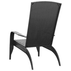 VidaXL - Tuinstoel Adirondack - Zwart - Poly Rattan -Meubelpromotie 1a2ed05db80f41baa386d00a4268118c