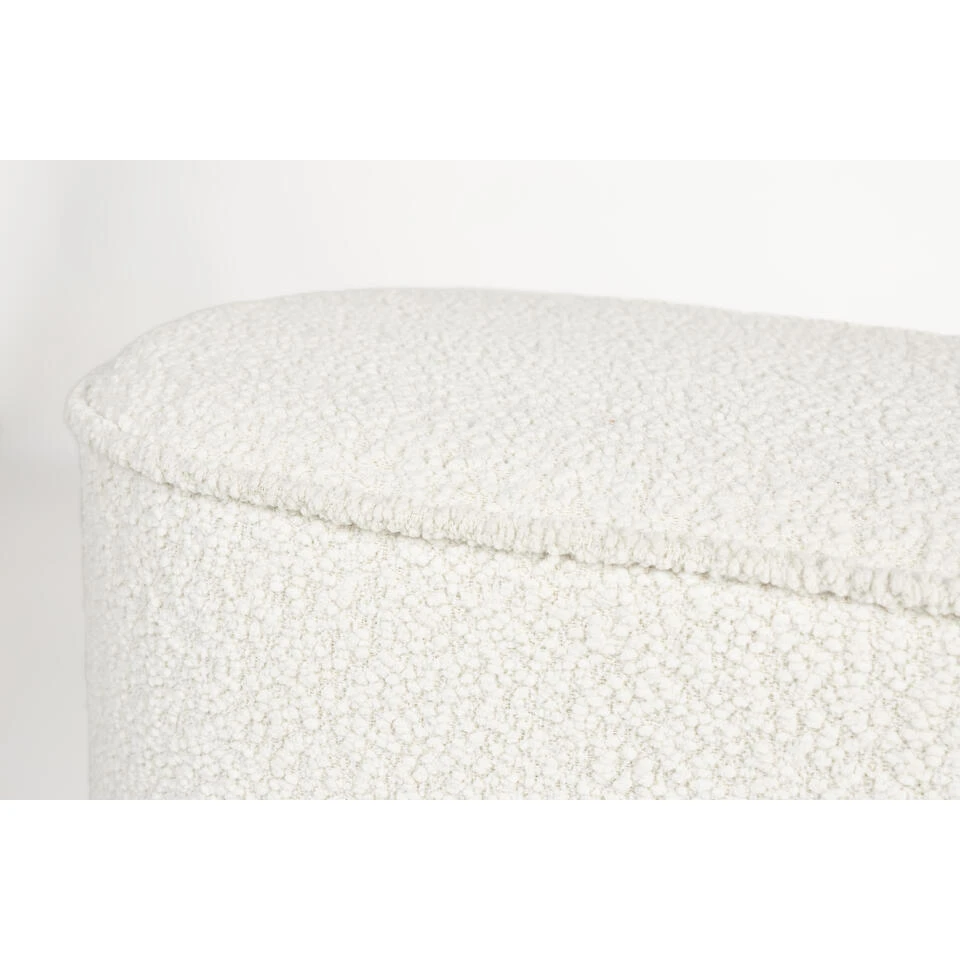 Housecraft Marcos Bankje Bouclé Wit 6 Housecraft Marcos Bankje Bouclé Wit - Afbeelding 4