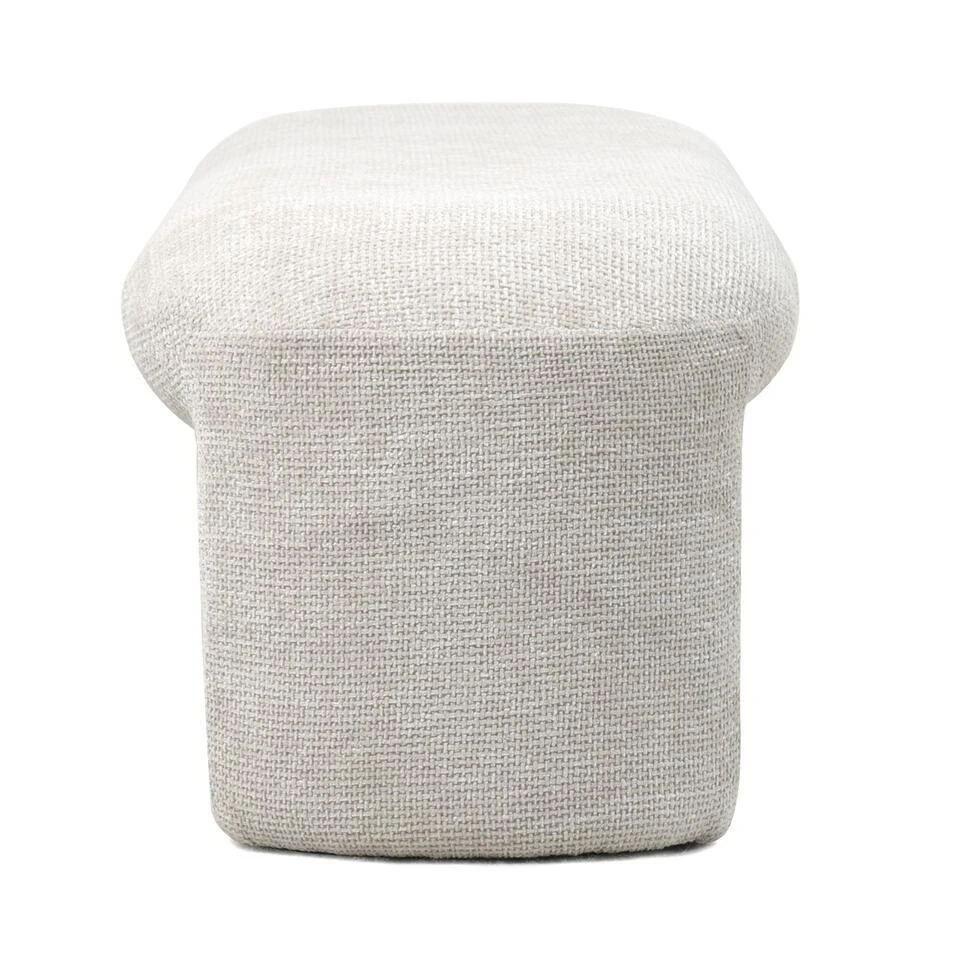 Halbankje Stof Beige - 110x45x40cm - Raven 5 Halbankje Stof Beige - 110x45x40cm - Raven - Afbeelding 3