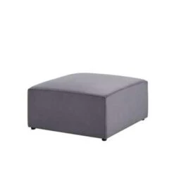 Beliani Ottomaan LEMVIG - Grijs Corduroy -Meubelpromotie 1bab4f7f326c42aeaa34ef7d005bcd4b