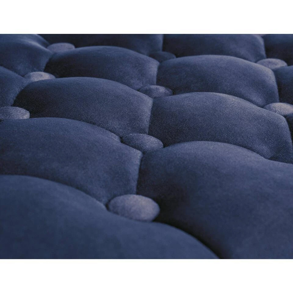 CLP Barkruk Dublin Zwart Frame - Fluweel - Blauw 6 CLP Barkruk Dublin Zwart Frame - Fluweel - Blauw - Afbeelding 4