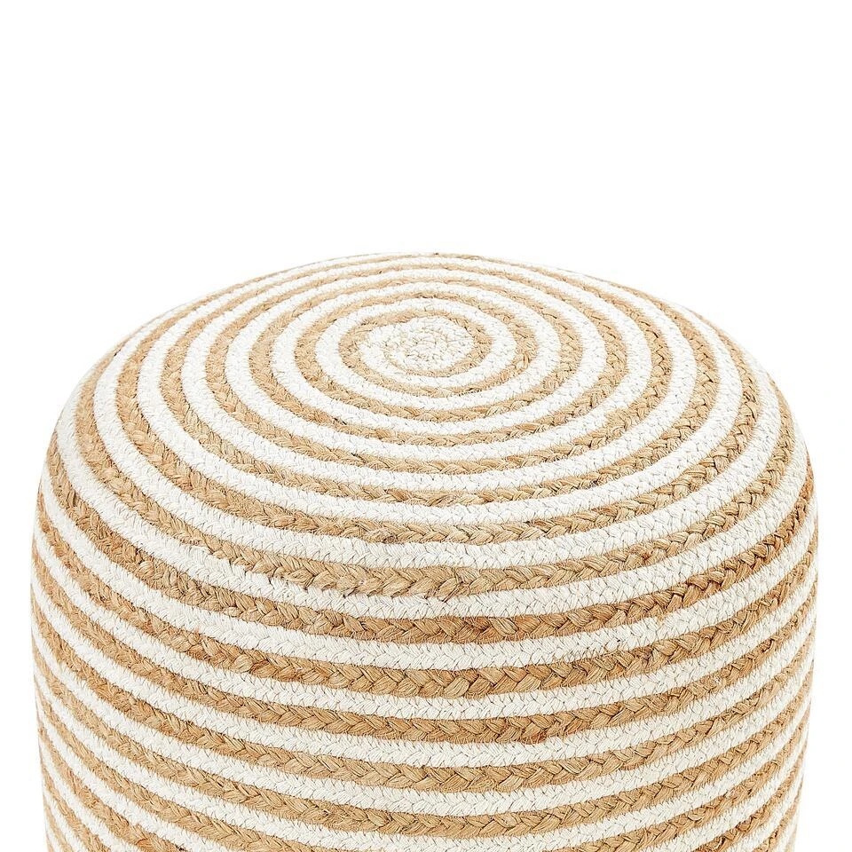 RESAFA - Poef - Beige - 40 X 40 X 40 Cm - Jute 7 RESAFA - Poef - Beige - 40 X 40 X 40 Cm - Jute - Afbeelding 5