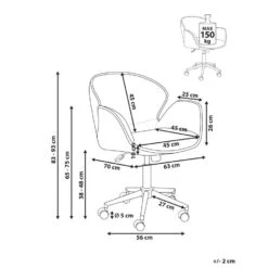 BELMAR - Bureaustoel - Oranje - Polyester 14 BELMAR - Bureaustoel - Oranje - Polyester -Meubelpromotie 1cf2cb93a5db4077b126cda40f71e582