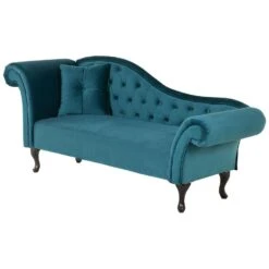 LATTES - Chaise Longue - Blauw - Linkerzijde - Fluweel 14 LATTES - Chaise Longue - Blauw - Linkerzijde - Fluweel -Meubelpromotie 1ddd158c7c884eb68bdf3c628ee3217f