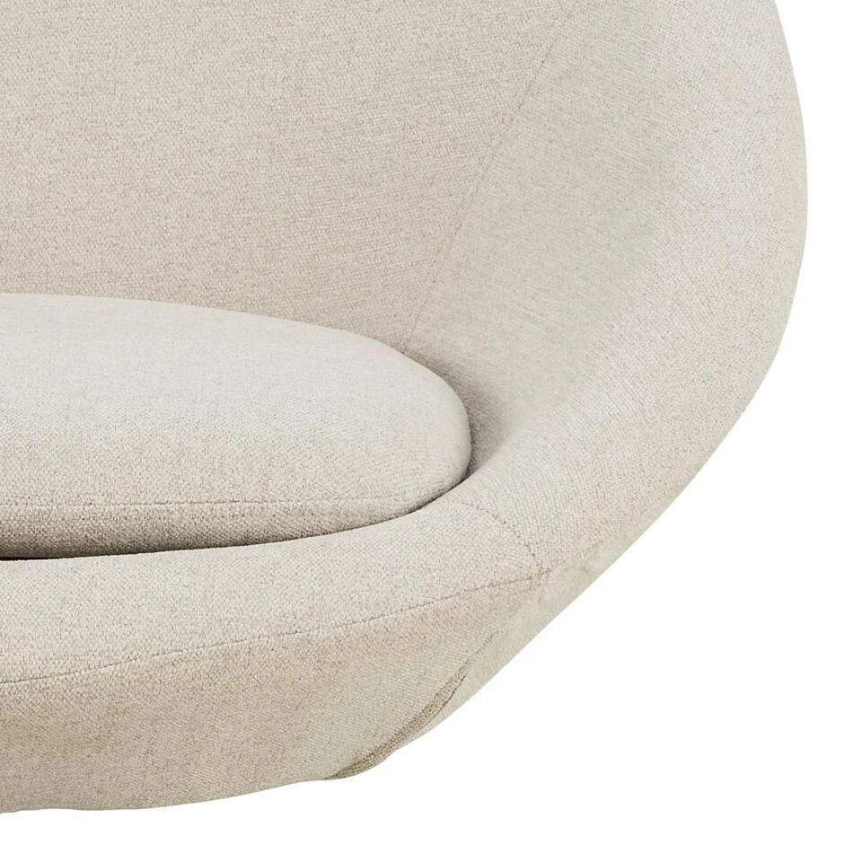 Fauteuil Beige Stof Draaibaar - Zithoogte 47cm - Eva 9 Fauteuil Beige Stof Draaibaar - Zithoogte 47cm - Eva - Afbeelding 7