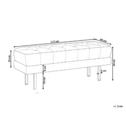 ROSEVILLE - Bankje - Beige - Fluweel 12 ROSEVILLE - Bankje - Beige - Fluweel -Meubelpromotie 1eb7769155754a3785156a6611bd73c1