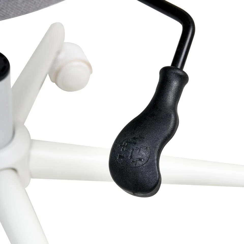 CARLTON - Bureaustoel - Grijs - Stof 9 CARLTON - Bureaustoel - Grijs - Stof - Afbeelding 7