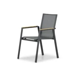 Tuinstoel Stapelbaar Aluminium/Textileen /Aluminium/textileen Grijs-antraciet -Meubelpromotie 20936fe7b3e7437a8d9a3bd9ba5f60b0