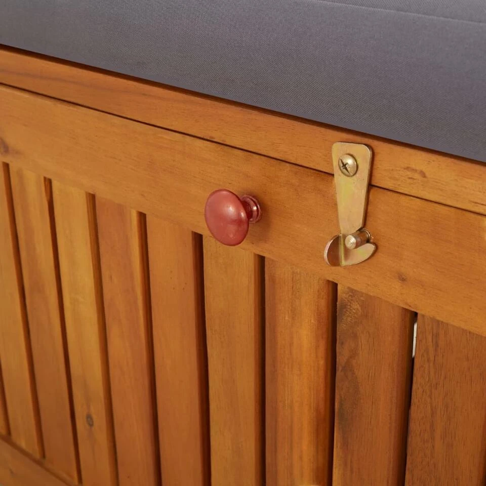 VidaXL - Bank - Grijs - Hout - 148 X 62 X 84 Cm 9 VidaXL - Bank - Grijs - Hout - 148 X 62 X 84 Cm - Afbeelding 7