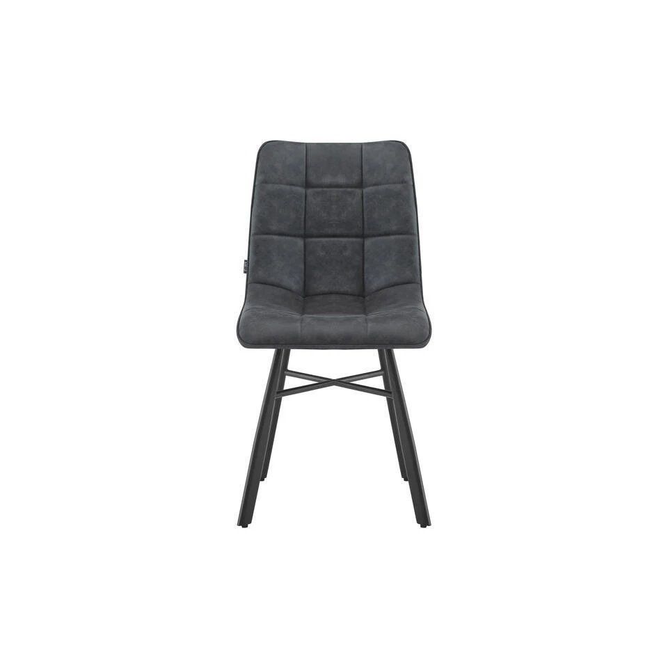 Furnihaus Eetkamerstoel Dexx - Antraciet - Set Van 2 5 Furnihaus Eetkamerstoel Dexx - Antraciet - Set Van 2 - Afbeelding 3