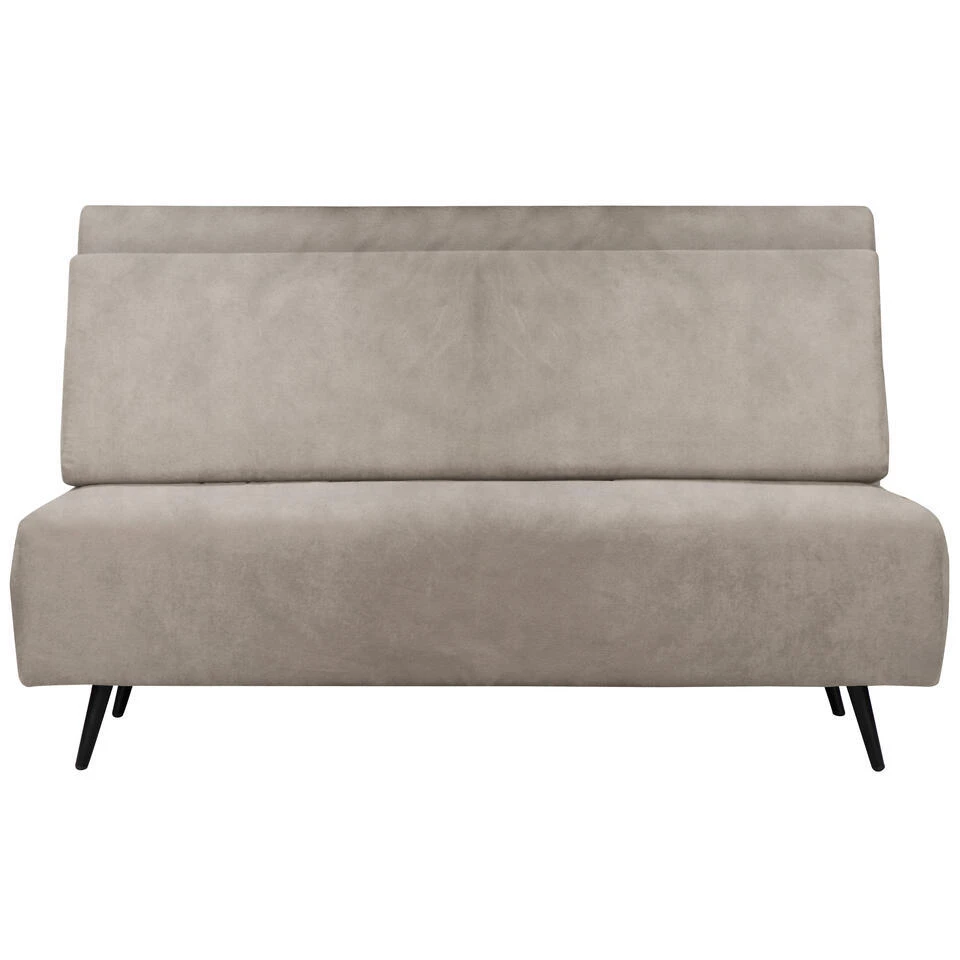 Mallory - Slaapbank 140 Cm In Taupe Fluweel 5 Mallory - Slaapbank 140 Cm In Taupe Fluweel - Afbeelding 3