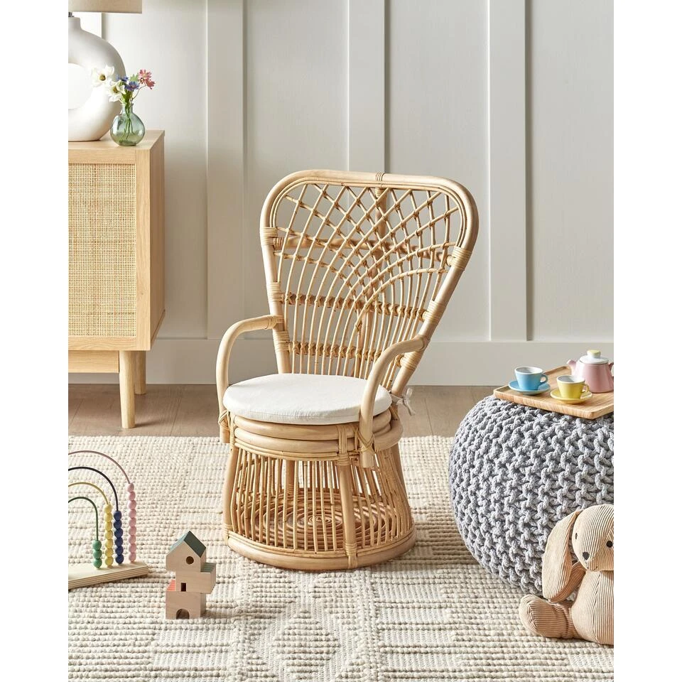 TEMENI - Kinderstoel - Natuurlijk - Rotan 4 TEMENI - Kinderstoel - Natuurlijk - Rotan - Afbeelding 2